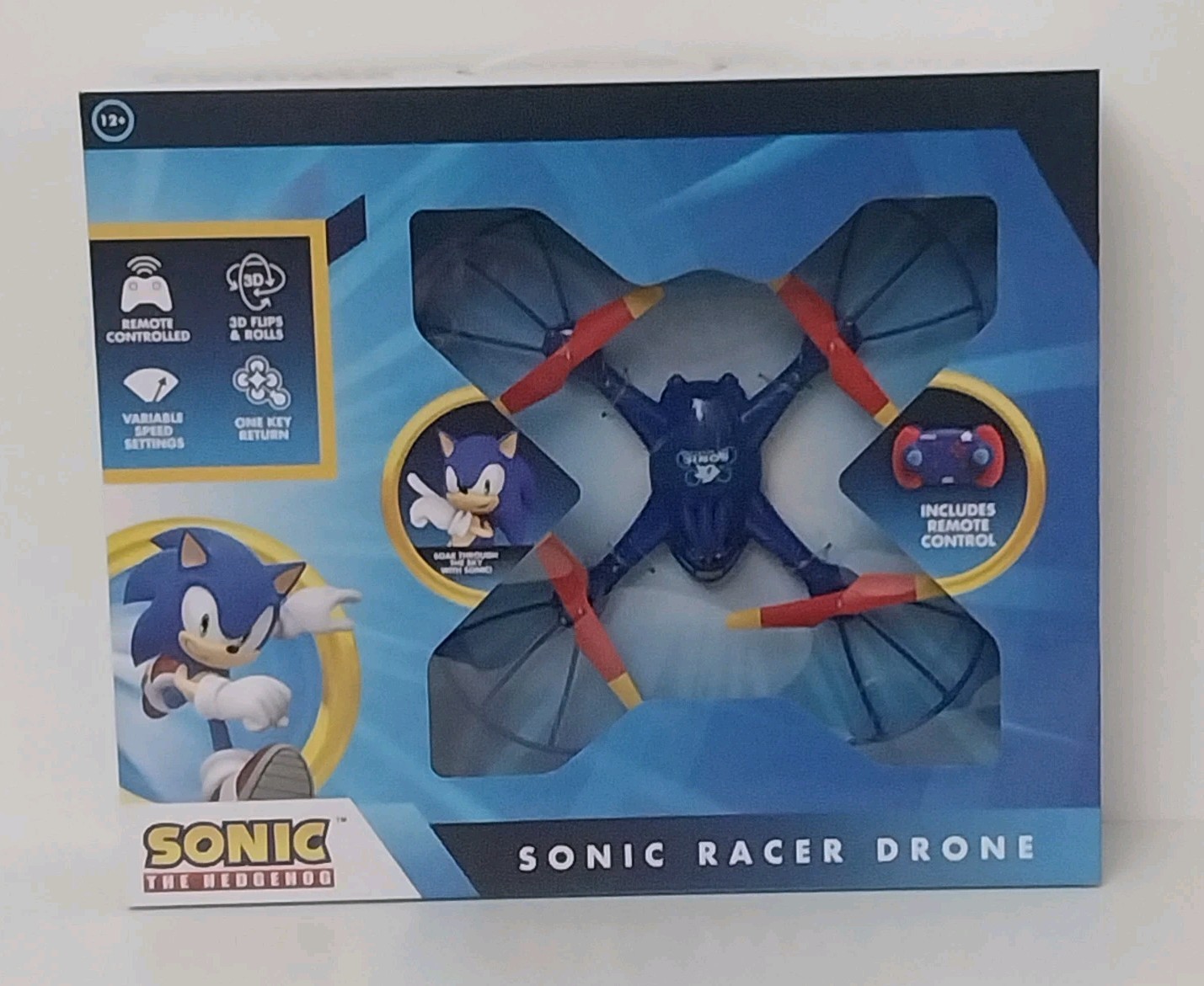 Sonic The Hedgehog Sky Racer Drone Remote Controlled 3D Flips One Key Return