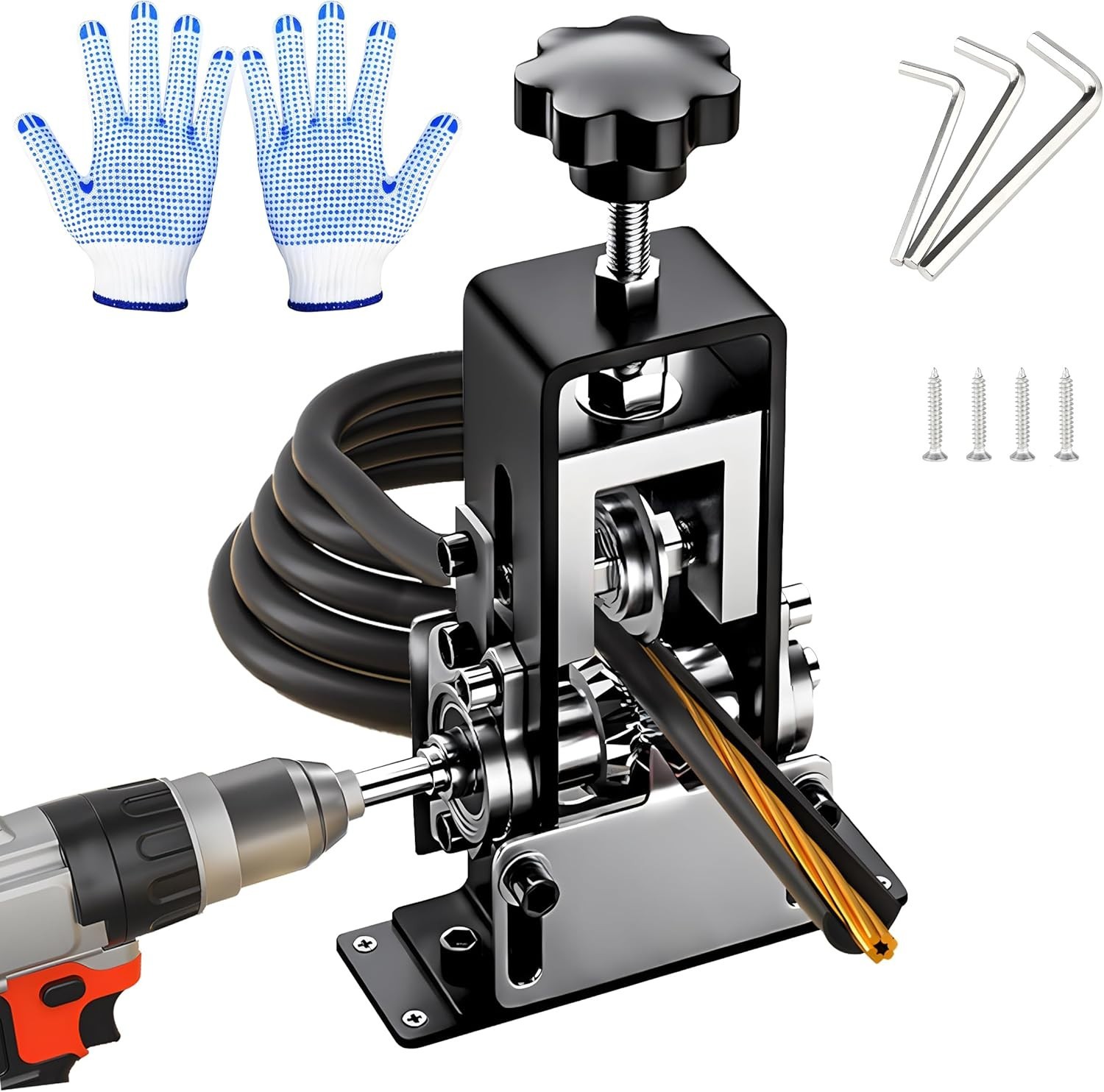 Manual Wire Stripper Machine, 0.06"-1" Wire Stripping Machine, Wire Stripping