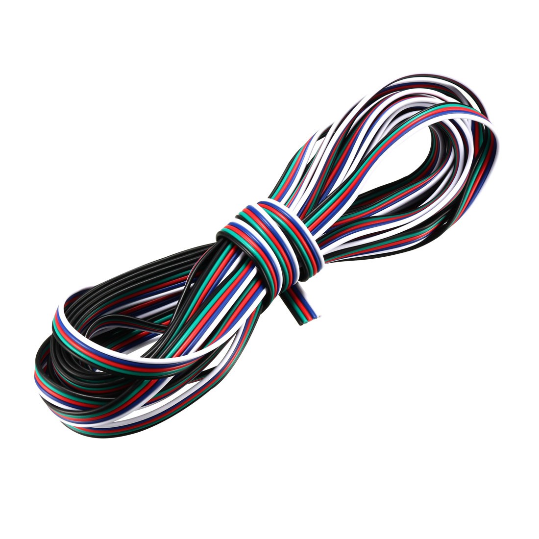 RGB Wire 22AWG 5 Pin 5 Color Extension Cable for LED Strip 16ft / 5m