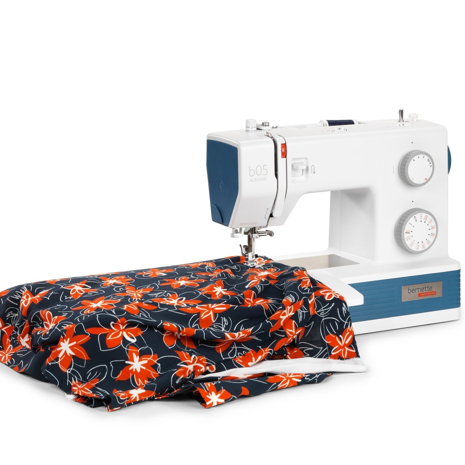 Bernette B05 Academy Sewing Machine with 100 Thread Spools & Matching Bobbins