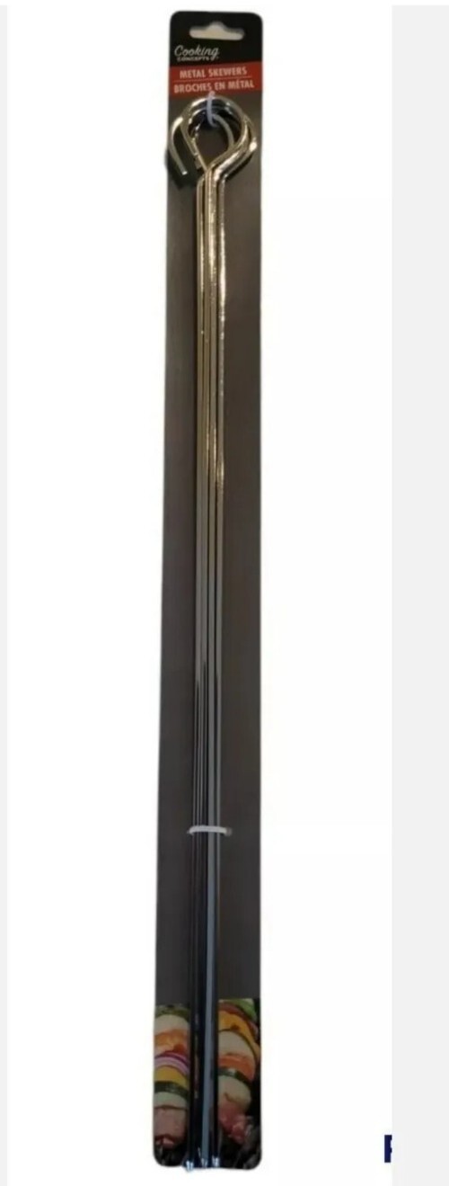 Metal Skewers 12 Inch 4 Pc