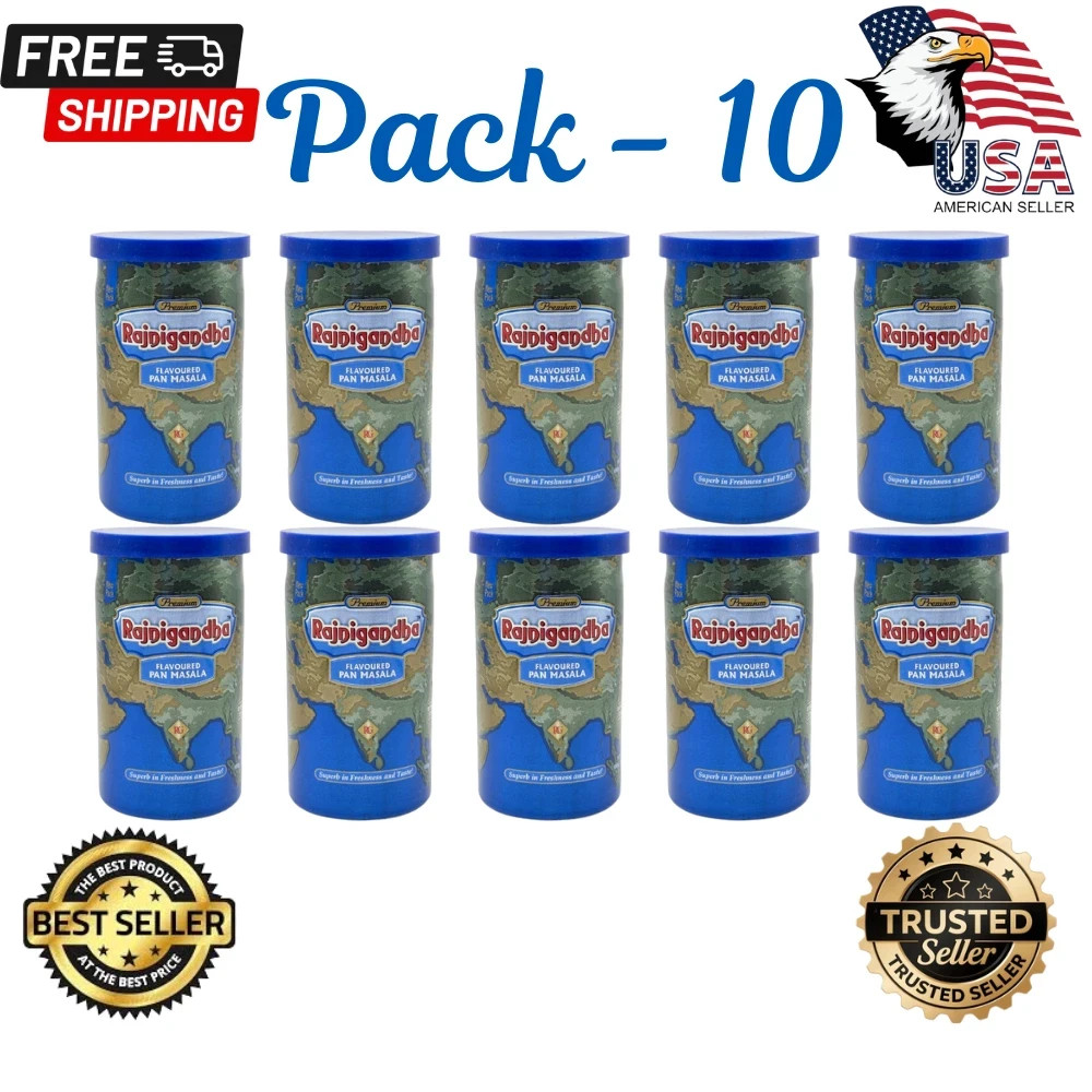 Rajnigandha Export 10 Packs 100gm Each Flavored