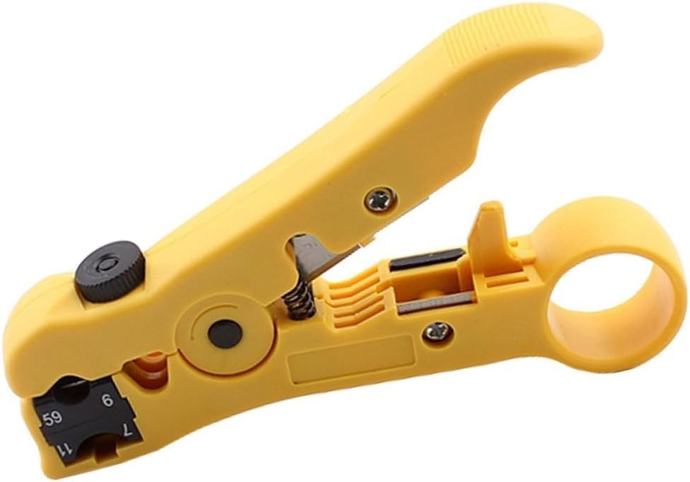 Pack 2pcs Universal Cable Wire Stripper Cutter Stripping Tool for Flat or Round
