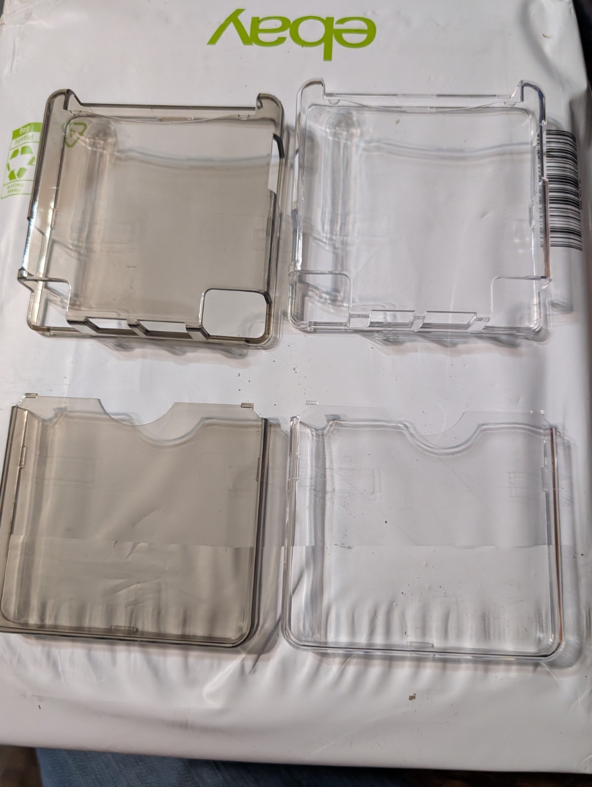 Nintendo Gameboy Advance GBA SP Hard Shell Plastic Case - Clear Or Smoke