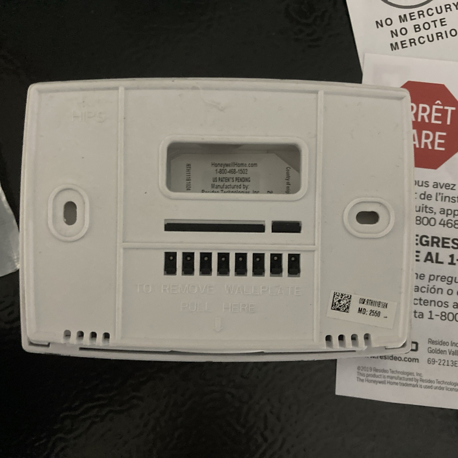Honeywell RTH111B1024 Digital Non-Programmable Thermostat - White