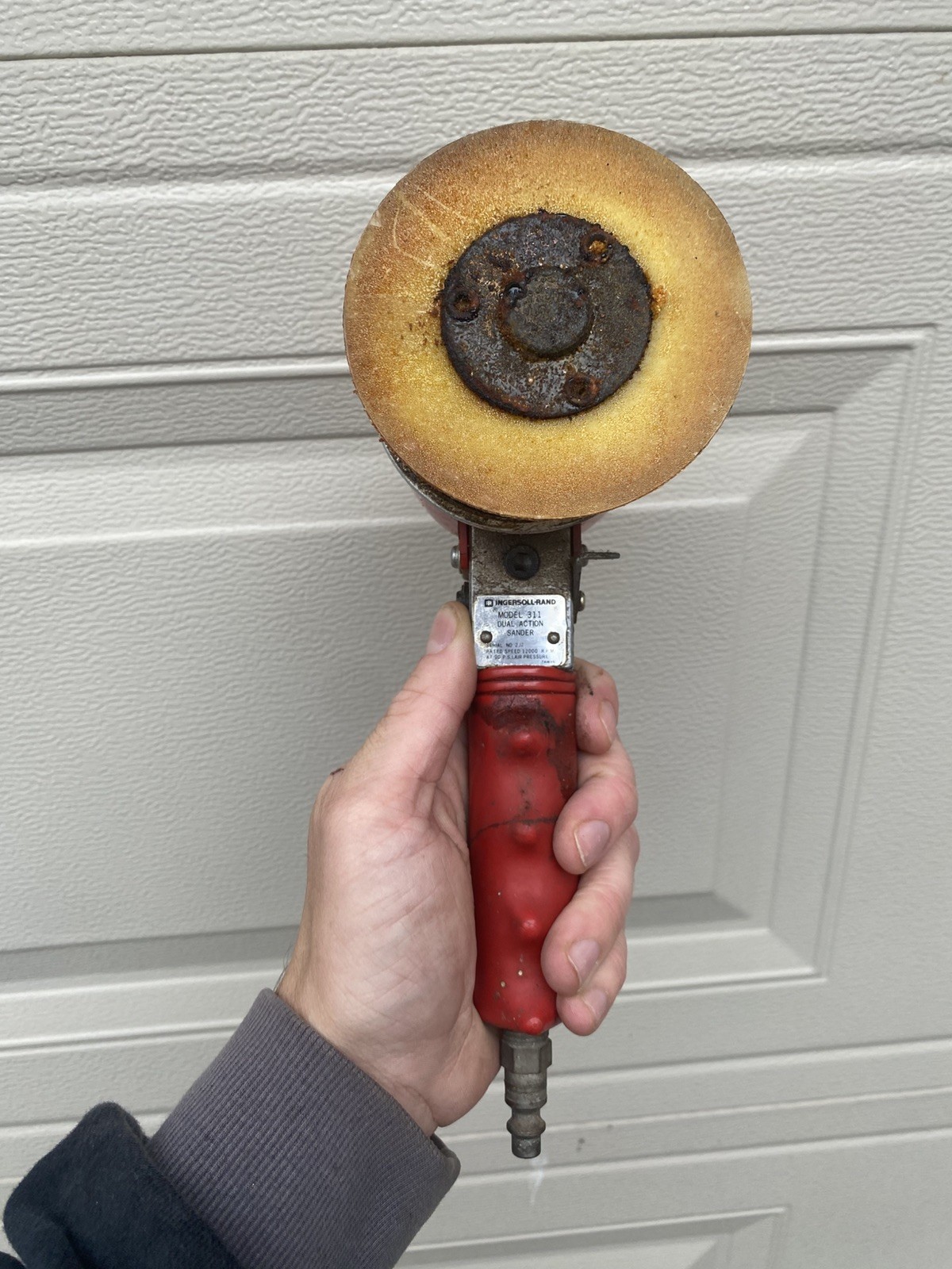 Ingersoll-Rand Pneumatic Dual Action Sander Model 311 Air Tool - WORKS