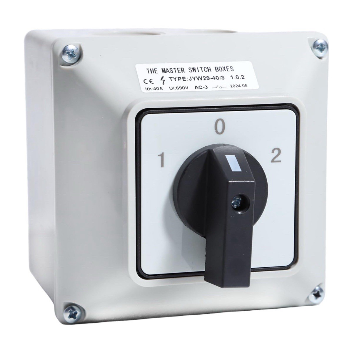 Universal Rotary Changeover Switch 660V 40A 3 Position 3 Phase with Exterior Box