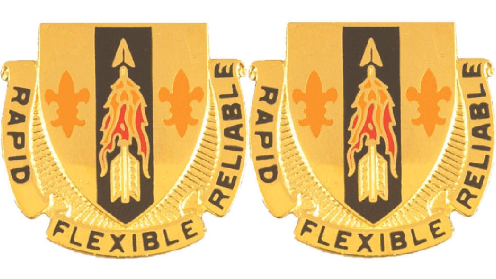 67th Signal Battalion Distinctive Unit Insignia - Pair - Rapid Flexible Reliable