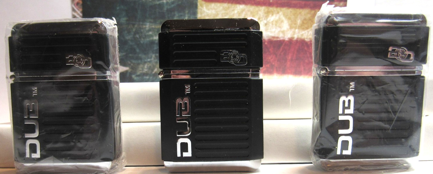 LOT of 3  DUB 20 - Black/ Sliver Trim 2.5” Torch Lighter _NEW w/ Instructions