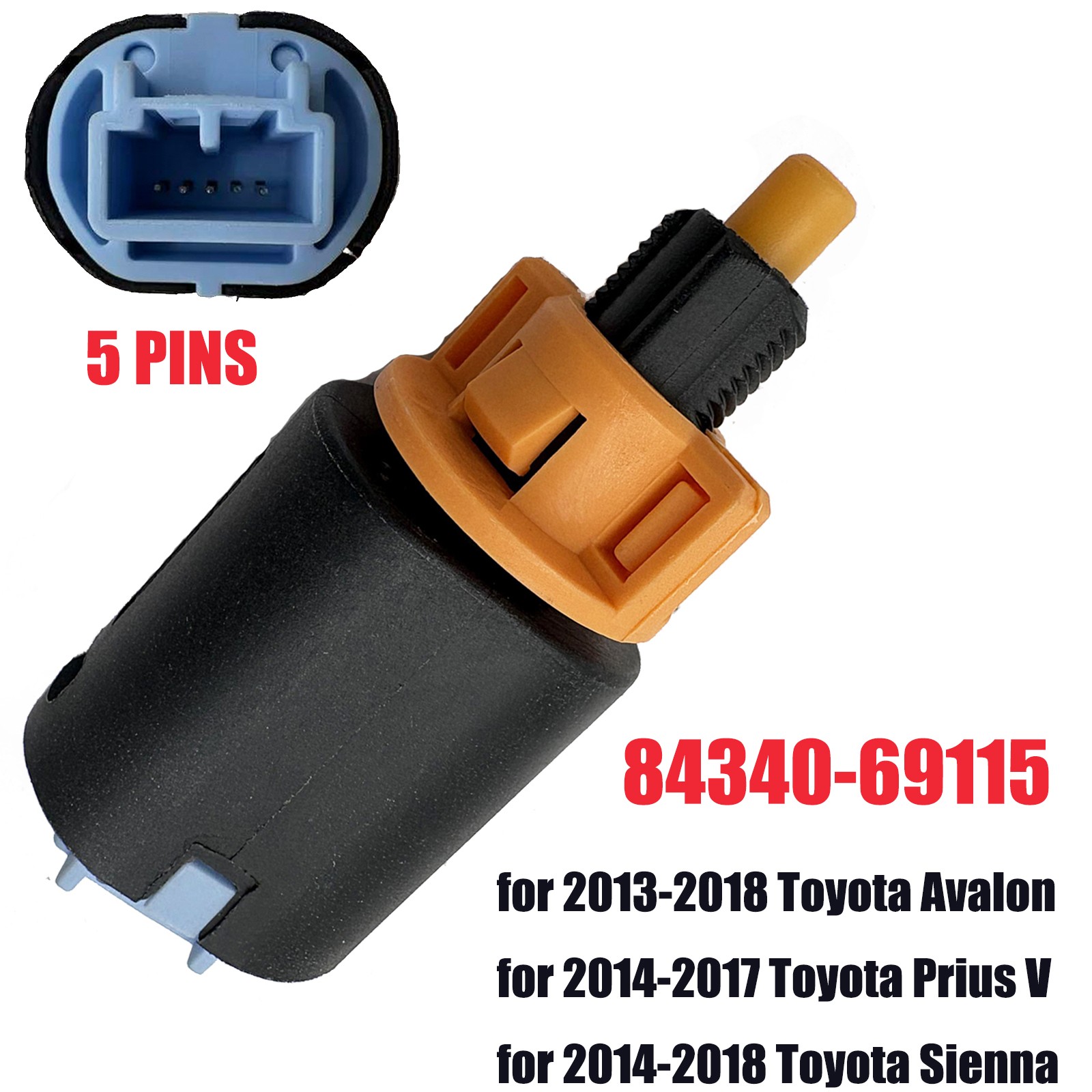 Brake Light Switch SLS566 for For 2013-2017 Toyota Avalon Prius V 8434069115
