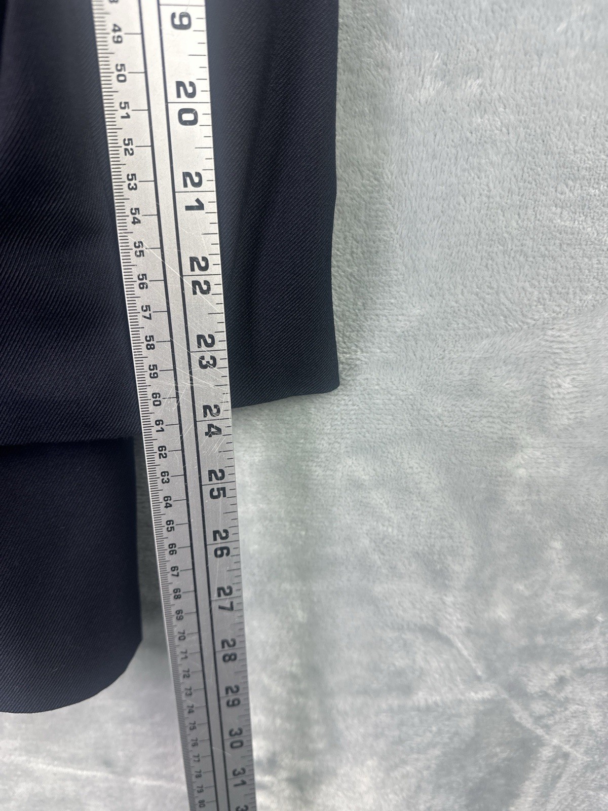 Flying Cross Navy Double Breasted Dress Blazer 38 Regular Wool Polyester Blend