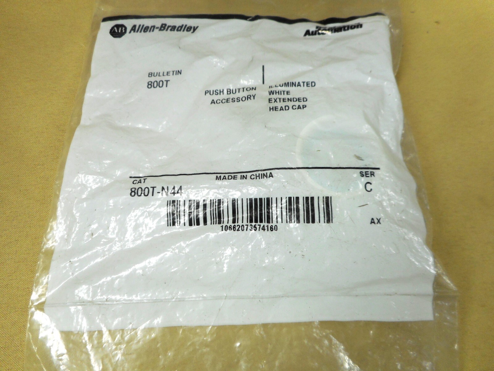 Allen Bradley 800T-N44  indicator light cap (NIB)