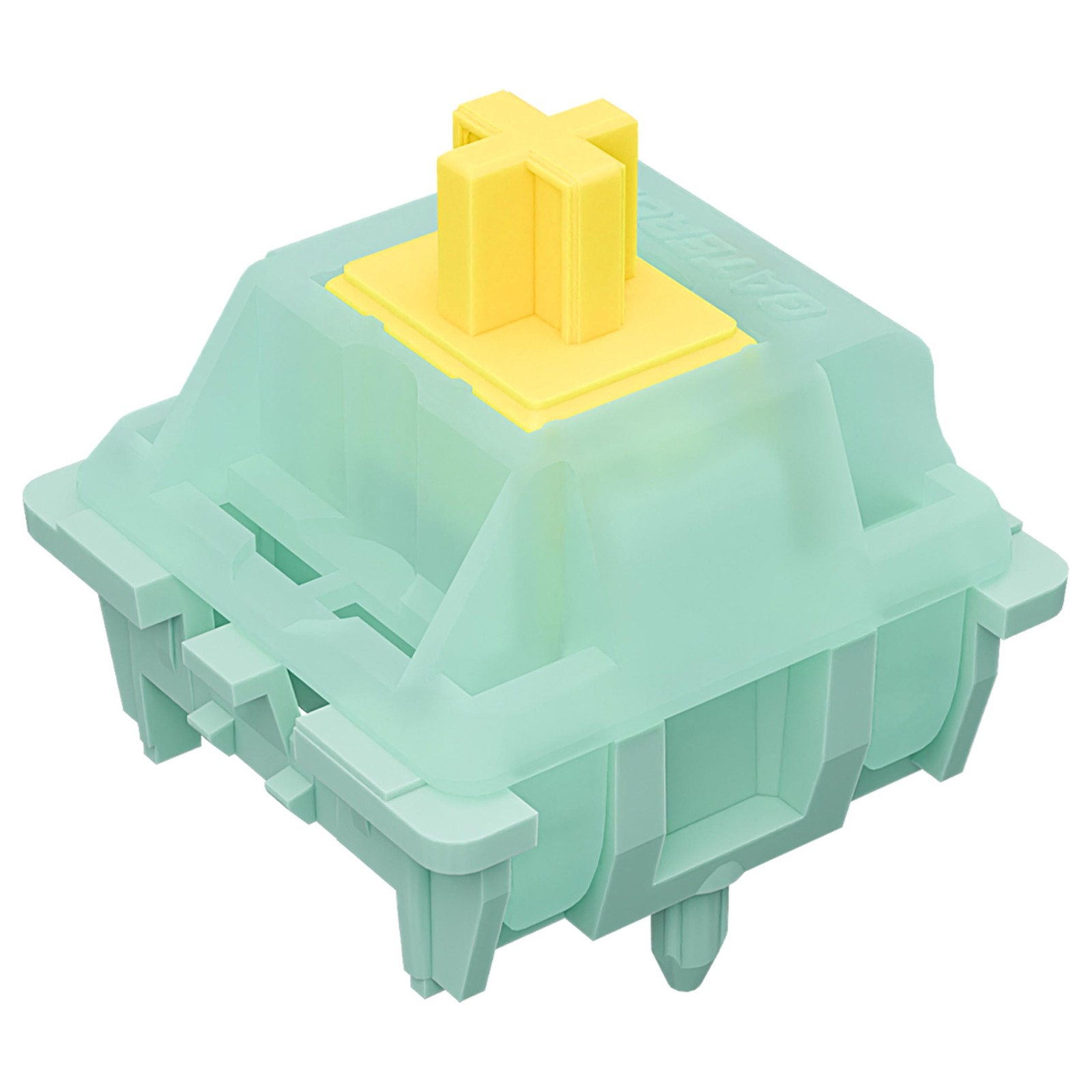 45 PCS Gateron Goldenrod Yellow Pro 5Pin 55gf RGB PreLubed Linear MX