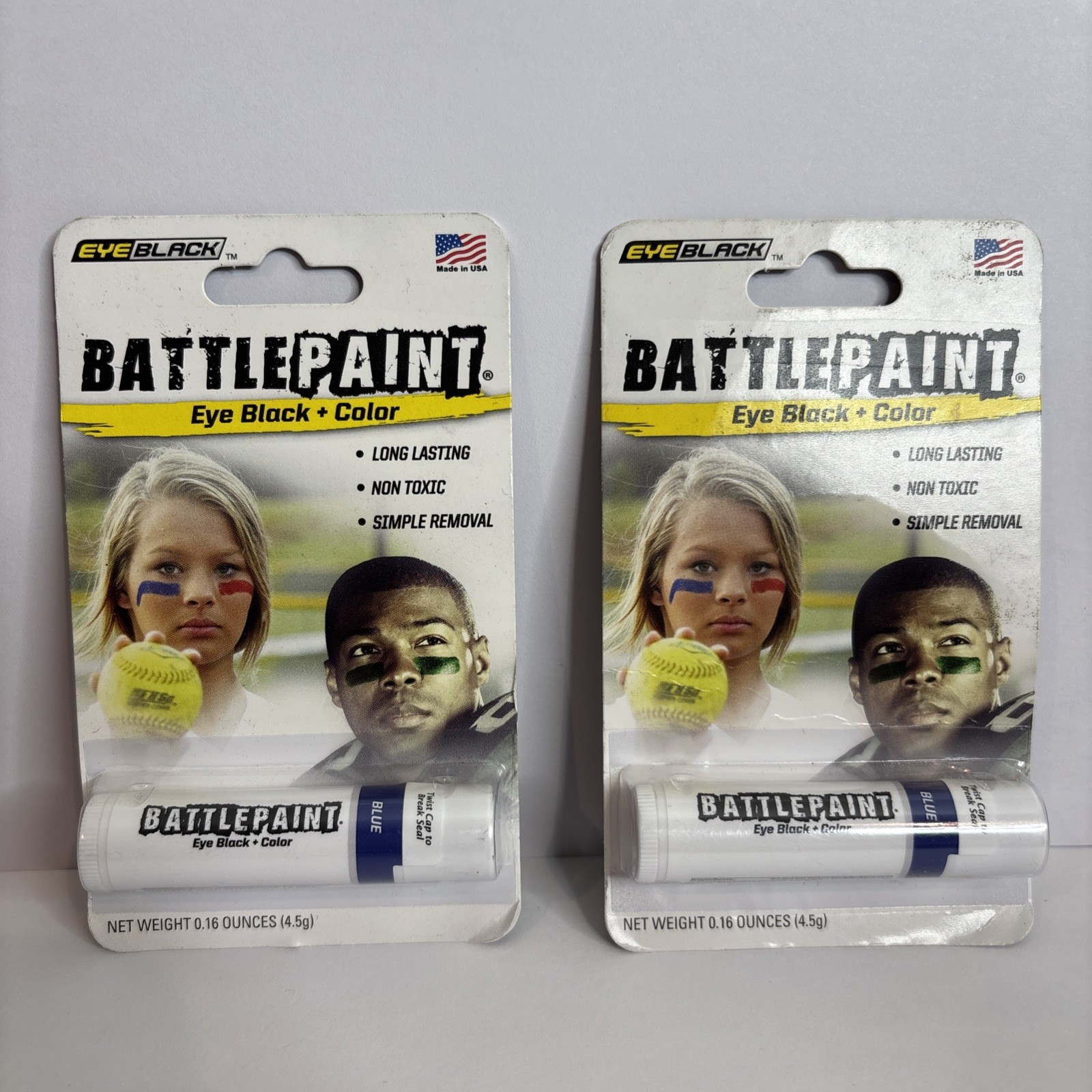 2 Pack BattlePaint Blue Eye Black – Long Lasting, Non-Toxic, Easy Removal