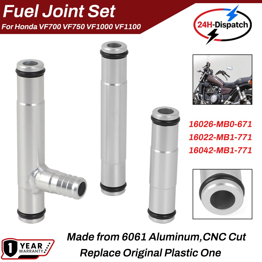 Fuel Joint Set For Honda VF700 VF750 VF1000 VF1100 16026-MB0-671, 16022-MB1-771