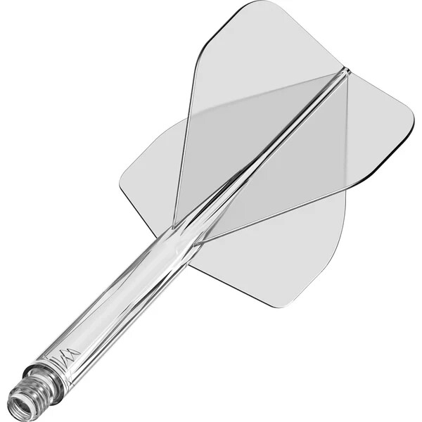 CLEAR MEDIUM NO2 MISSION FORCE 90 1 PIECE MOLDED SHAFT & FLIGHT SYSTEM