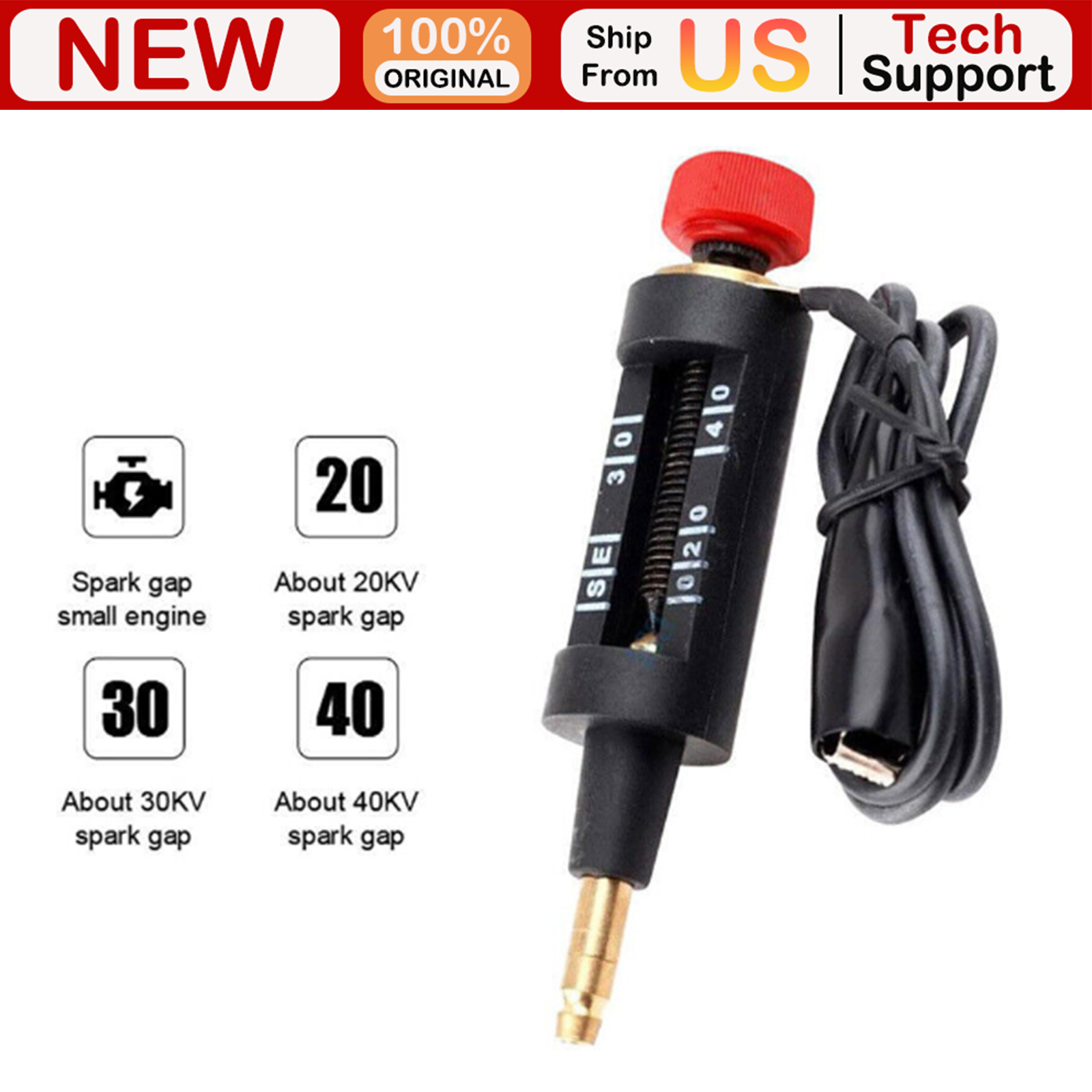 Ignition Spark Plug Tester Pick Up Coil Engine Diagnostic Tool Portable Durable