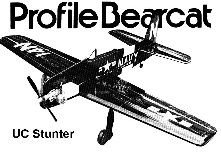 Model Airplane Plans (UC): Bearcat 58" Wingspan Profile Stunter for .60 Engine
