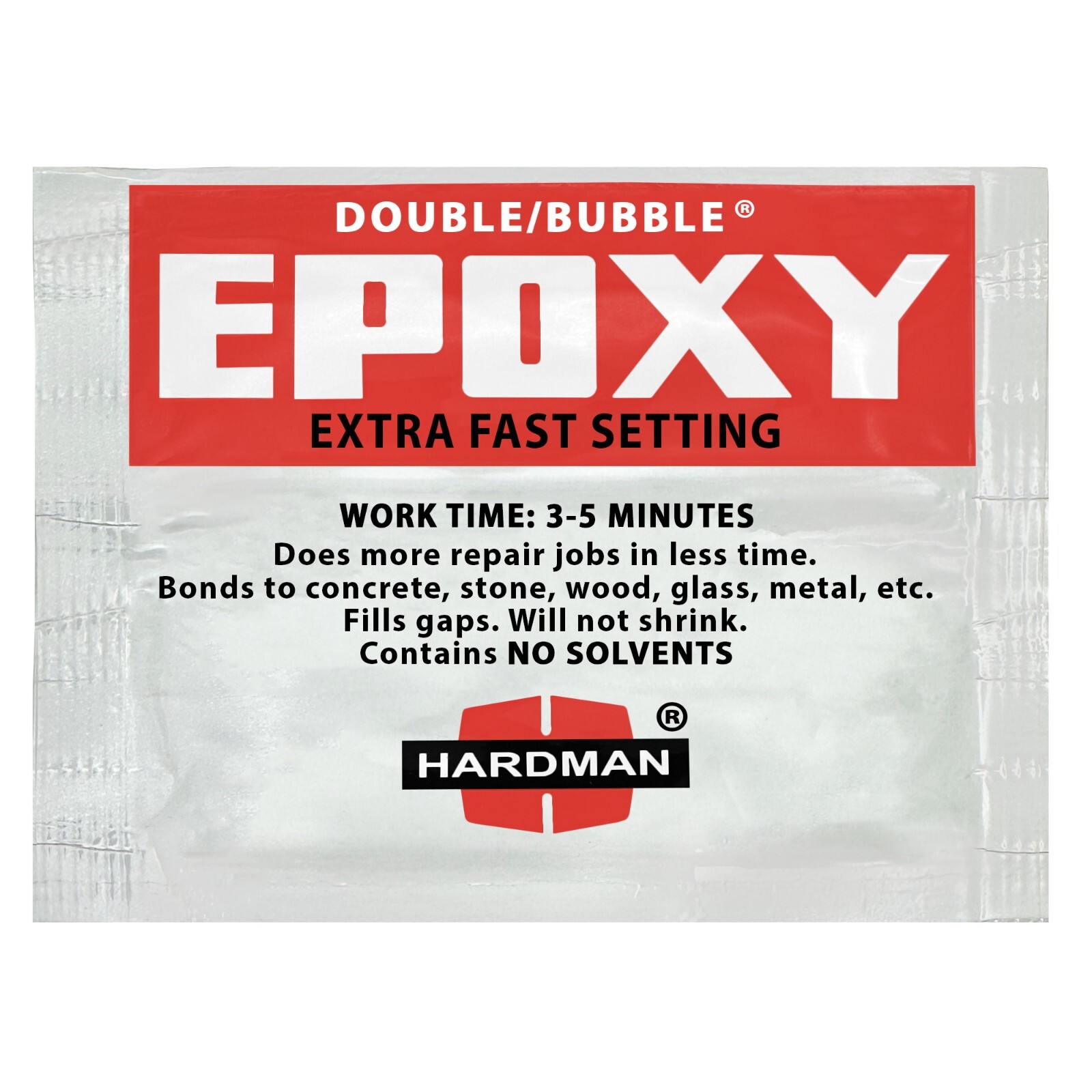 Hardman Double Bubble Red Extra Fast Setting Epoxy Adhesive - 04001 (10 Pack)