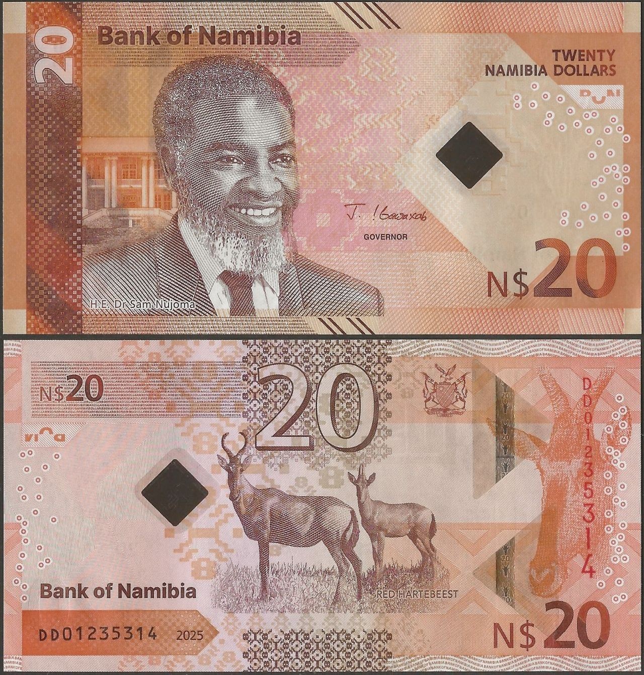 NAMIBIA 10 to 200 DOLLARS 2025 Full Set @ EBS