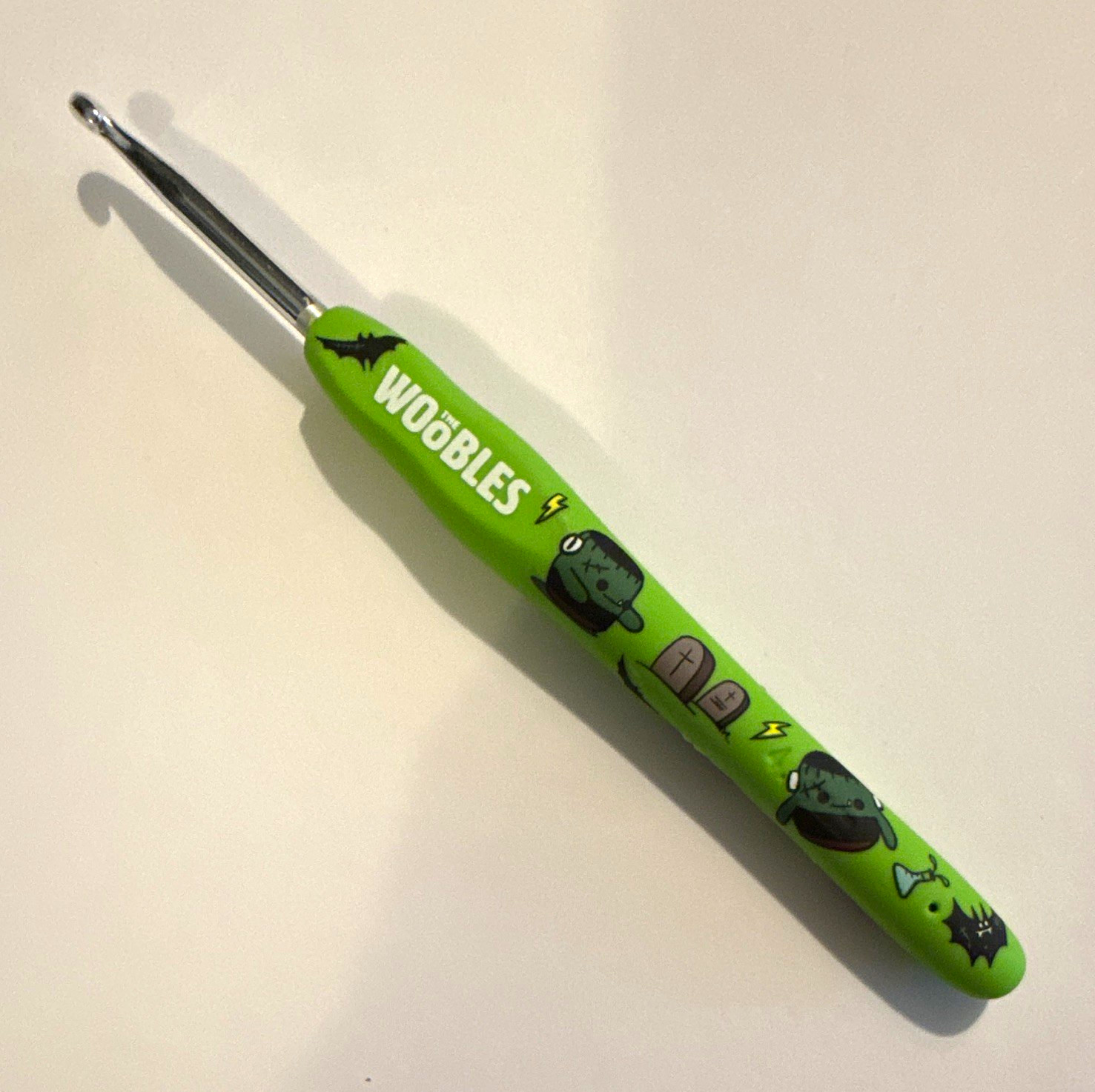 The Woobles Frankenstein ￼ Green Ergonomic Handle Crochet Hook never been used