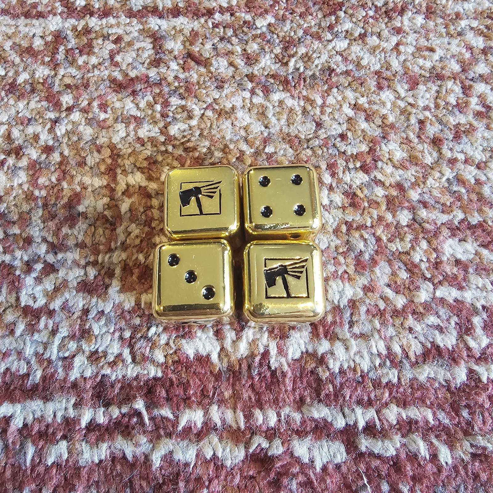 Games Workshop Warhammer Store Anniversary Gold Metal Dice 2023 Brand New Sealed