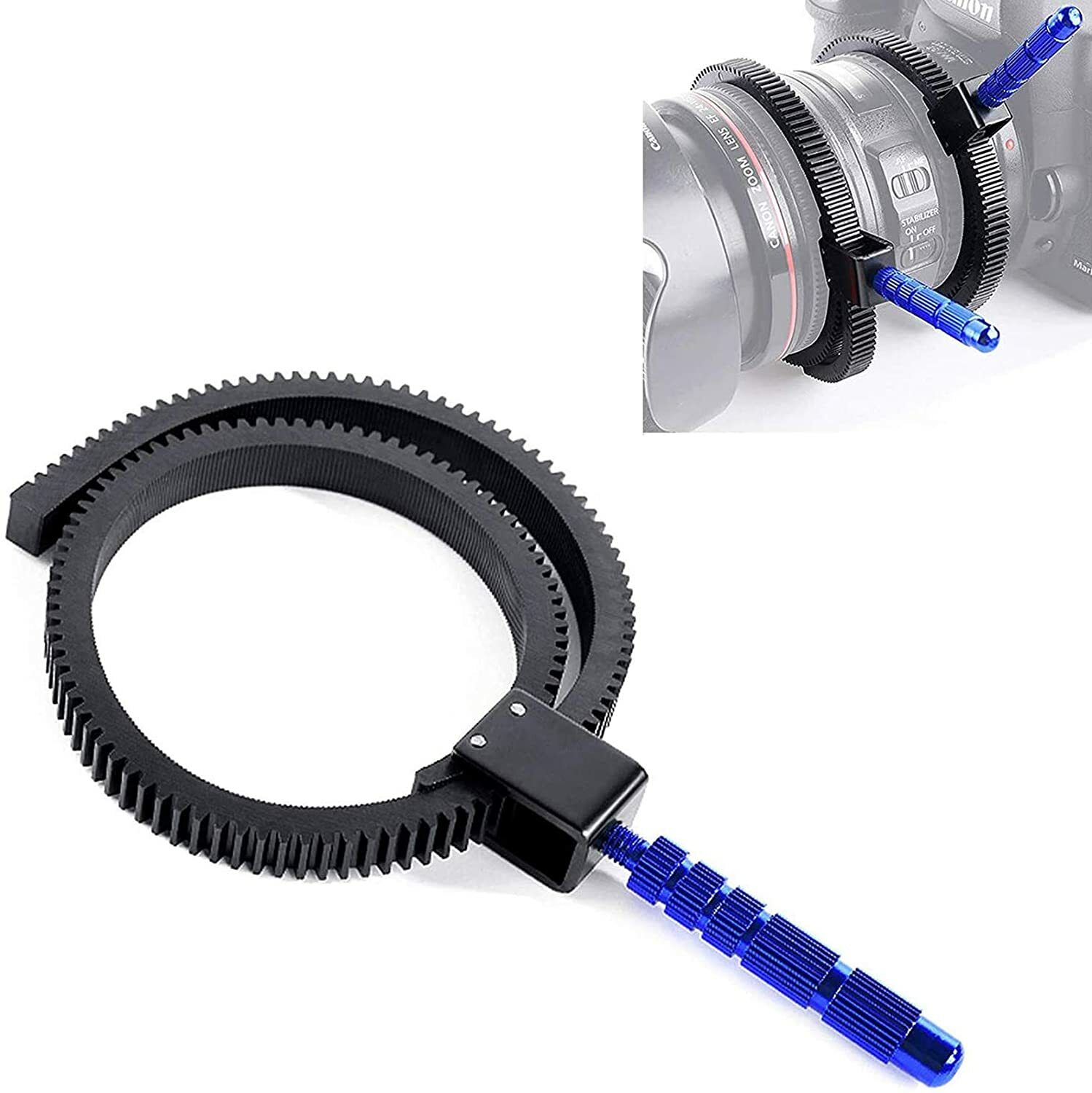 1/2/3pcs Adjustable SLR Camera Focusing Zoom Ring with Aluminum Alloy Handle