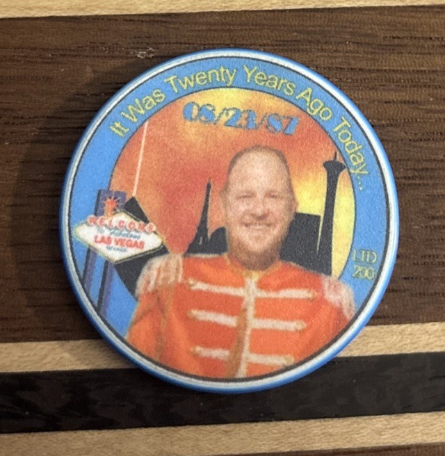 CC&GTCC PERSONAL CASINO NCV poker chip (Tyrus Mulkey Jr.) Casino Chip