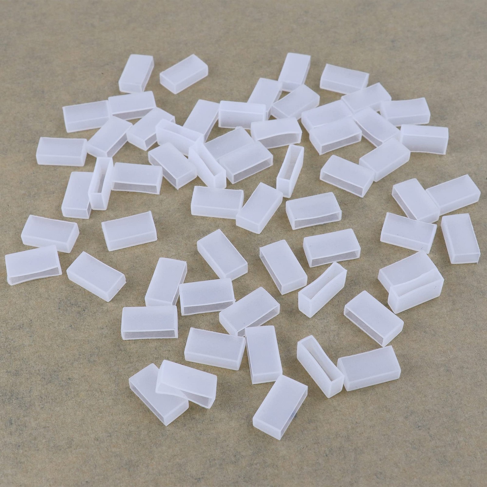 LED Strip End Cap 60 PCS 18mm Width Silicone Waterproof Double Row Accessory