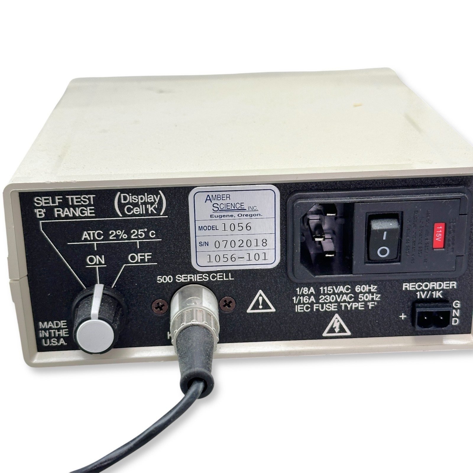 Amber Science Model 1056 Digital EC Conductivity Meter Temperature Compensated