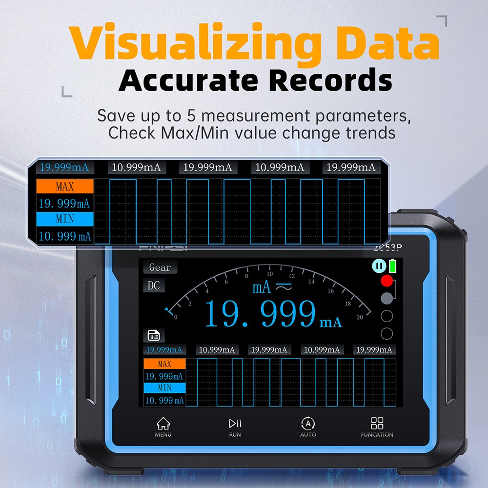 FNIRSI 2C53P Touch Screen Digital Oscilloscope Multimeter Signal Generator