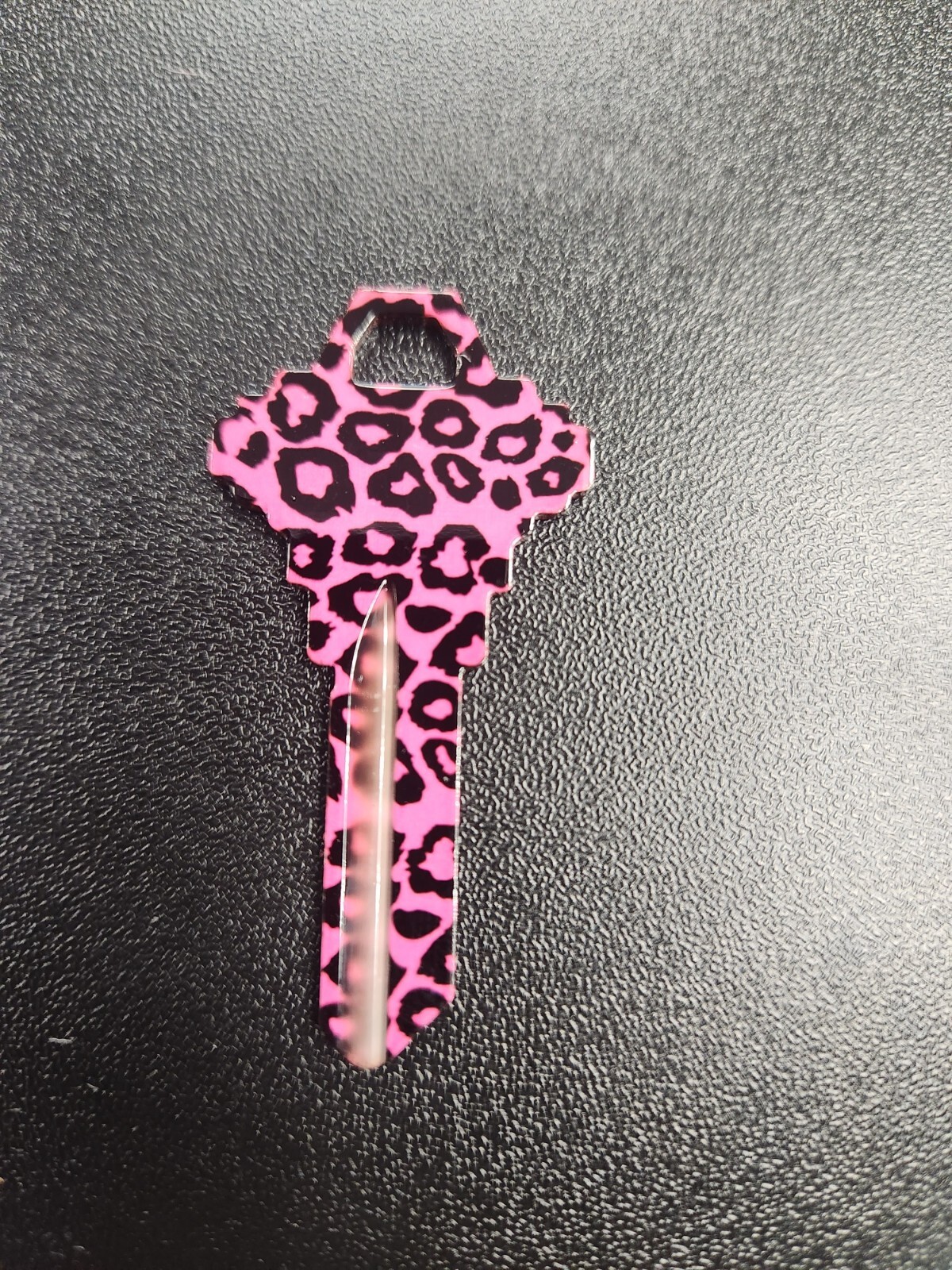 PINK LEOPARD PRINTED SCHLAGE SC1 KEYBLANK - READ DETAILS BELOW