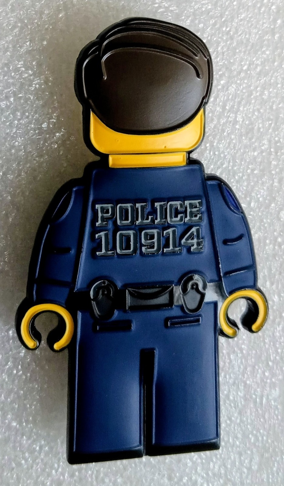 POLICE OFFICER 10914 CHALLENGE COIN sheriff block blocky robot law enforcement