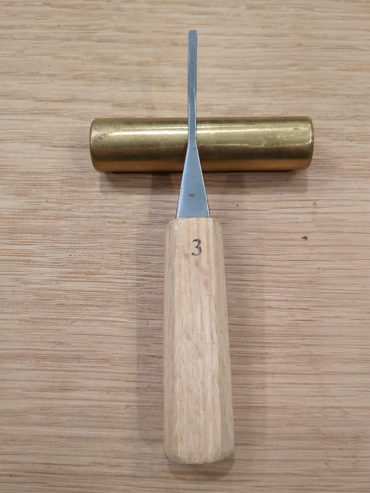 Original Denny Bent 1/8 In straight Chisel Carving Gouge