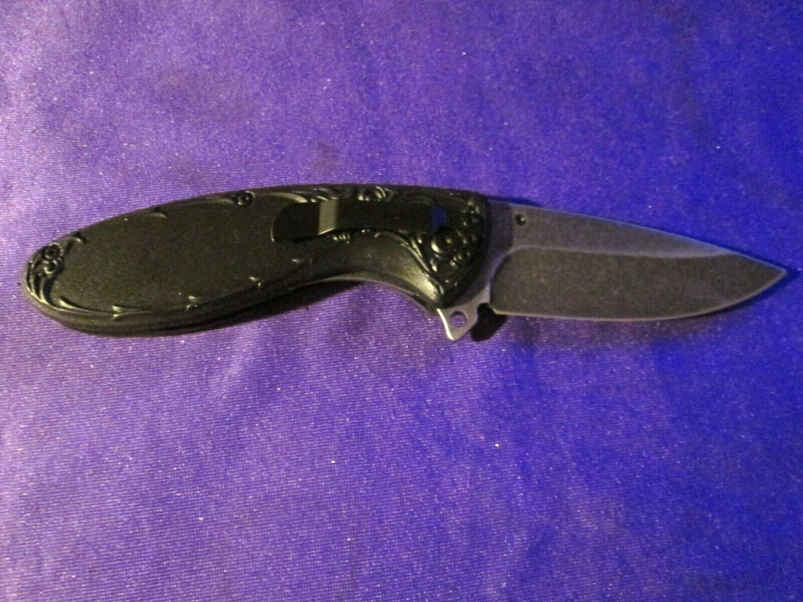 RITE EDGE 4 1/2" 3D PRINTED DEER FOLDER LOCKBACK KNIFE WITH BELT CLIP #PD15