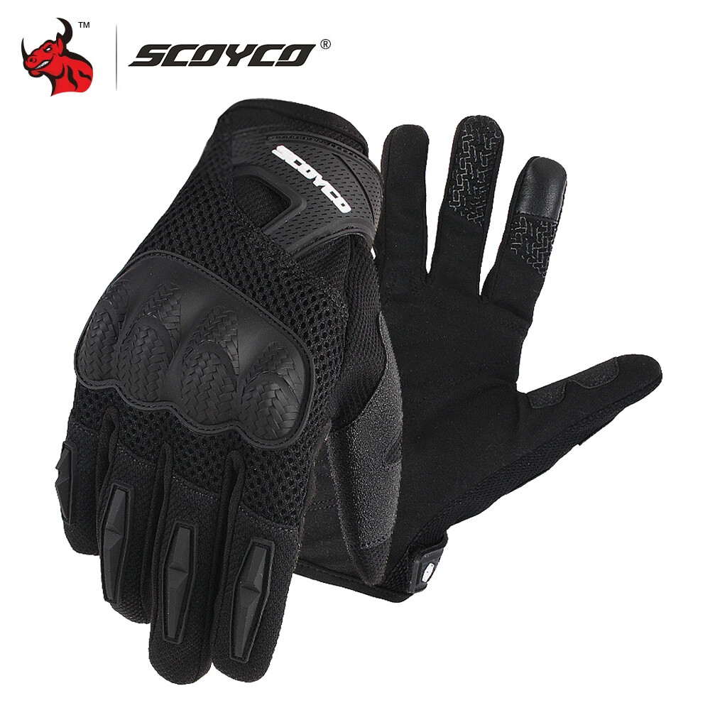 Motorcycle Gloves Summer Breathable Mesh Gloves Touch Function Motorbike Gloves