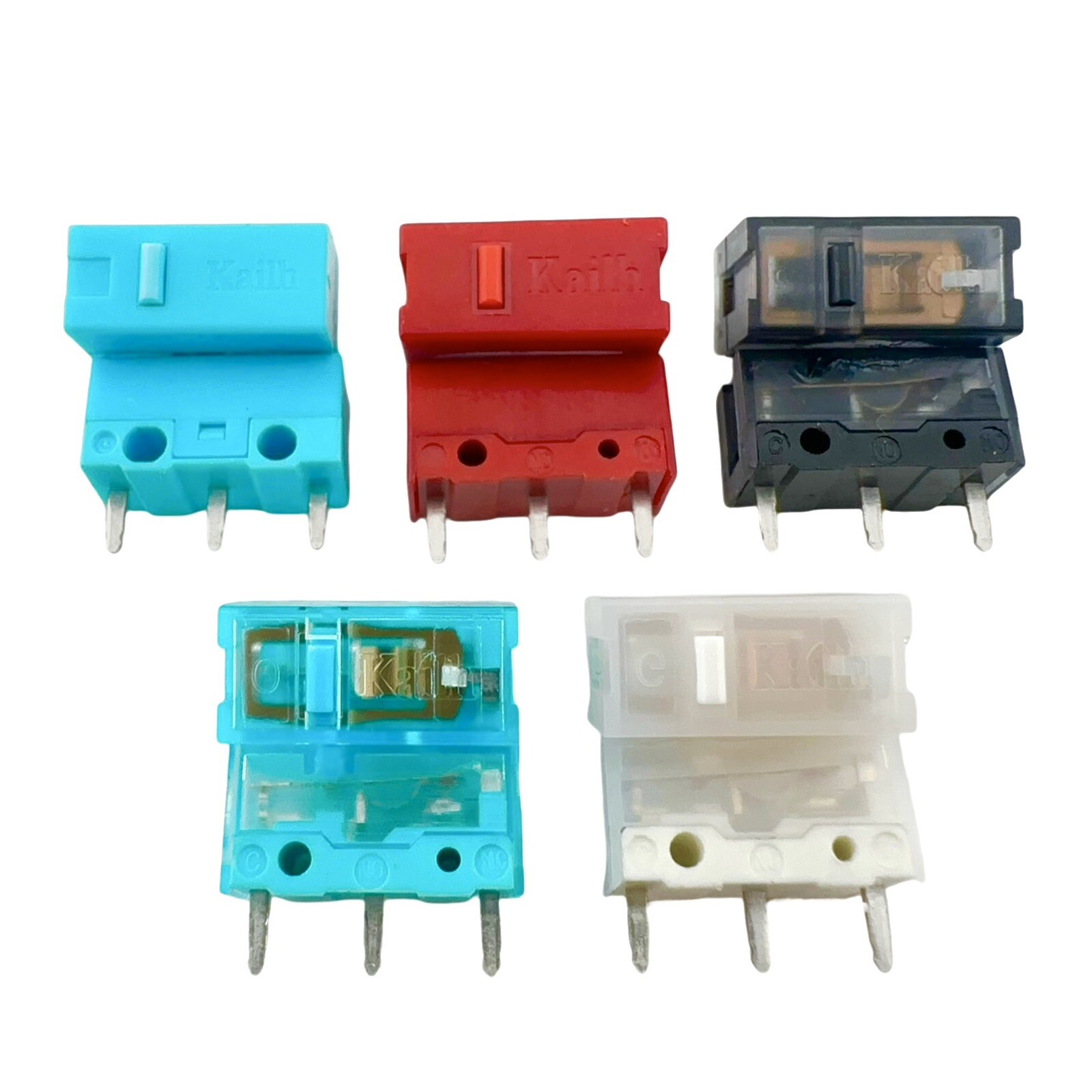 Assorted Kailh Mouse Micro Switch Pairs GM 2.0,4.0,8.0 (20-100M)