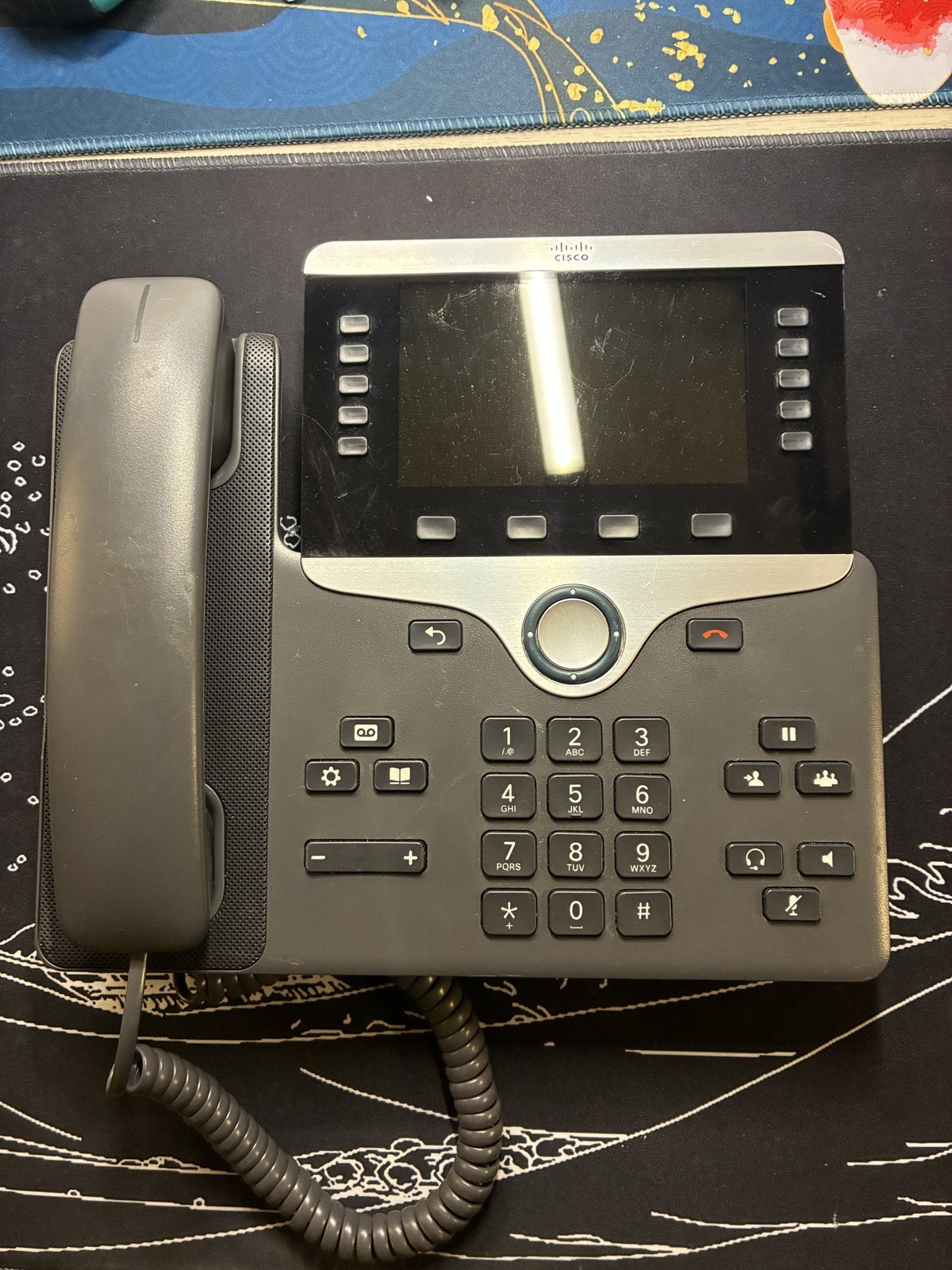 Cisco CP-8841 IP Phone Color Display Programmable Soft Keys Used - Good