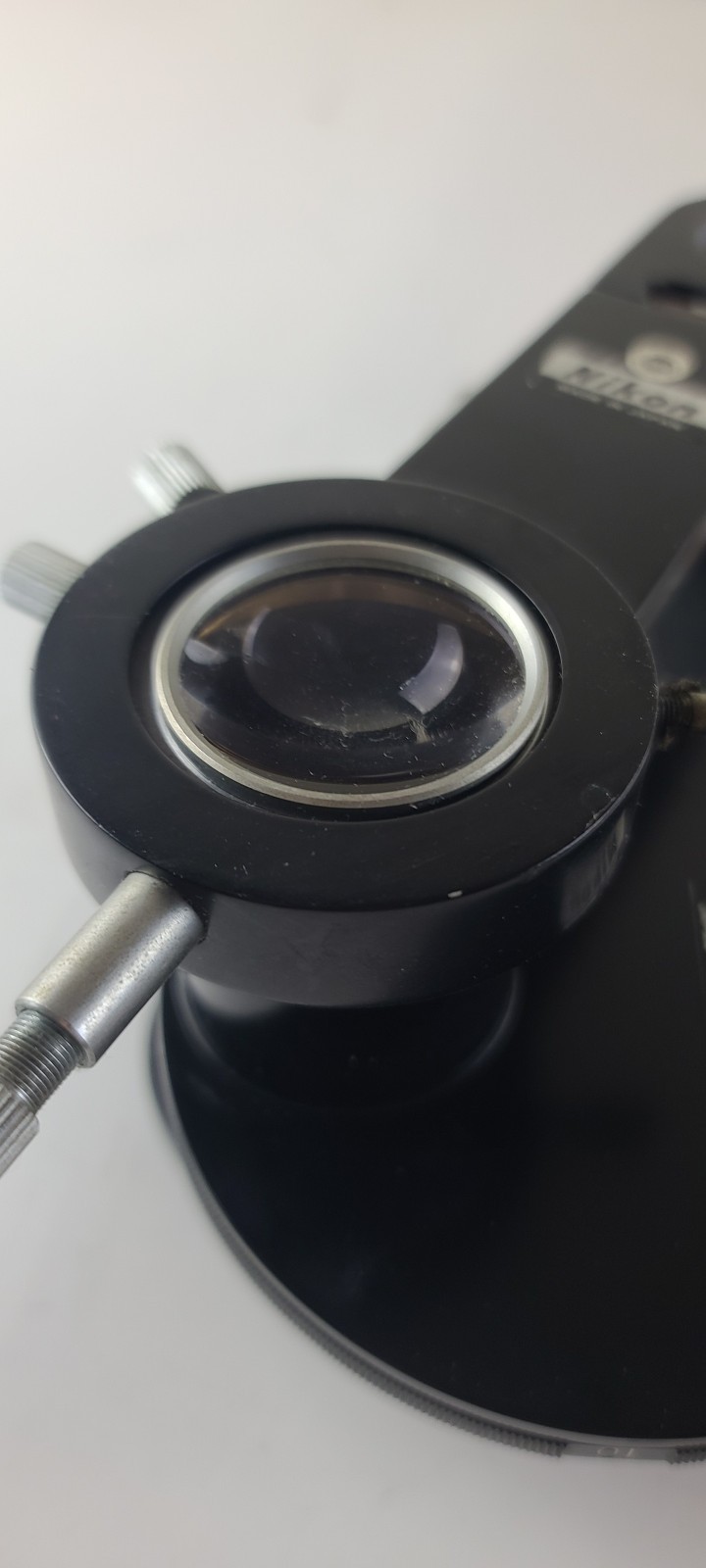 Nikon Phase Contrast Attachment For Vintage Black Inverted Microscope