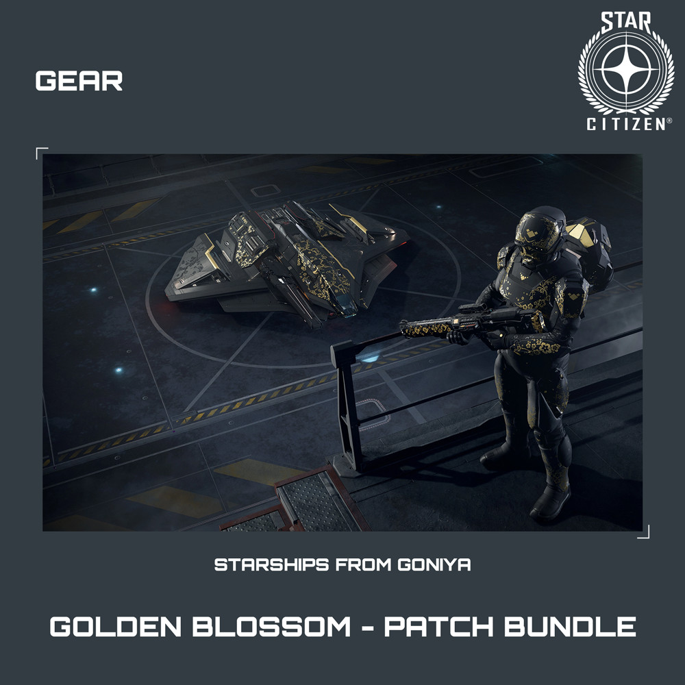 STAR CITIZEN - GEAR - GOLDEN BLOSSOM - PATCH BUNDLE (LIMITED ITEM)