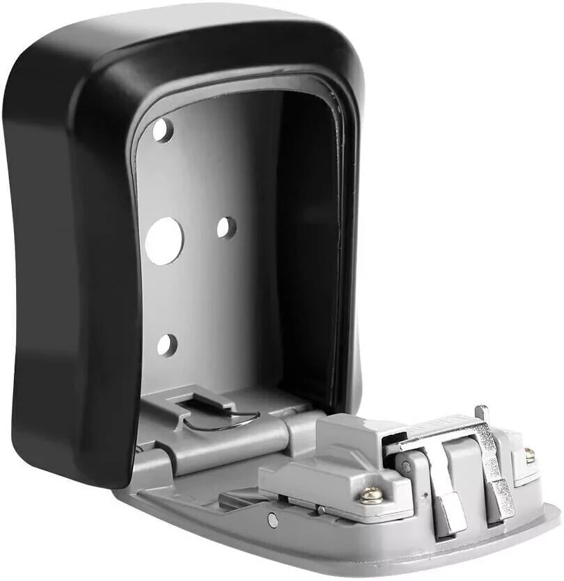 Key Safe 4-Digit Combination Lock Box Wall Mount Storage Safe Security Outdoor