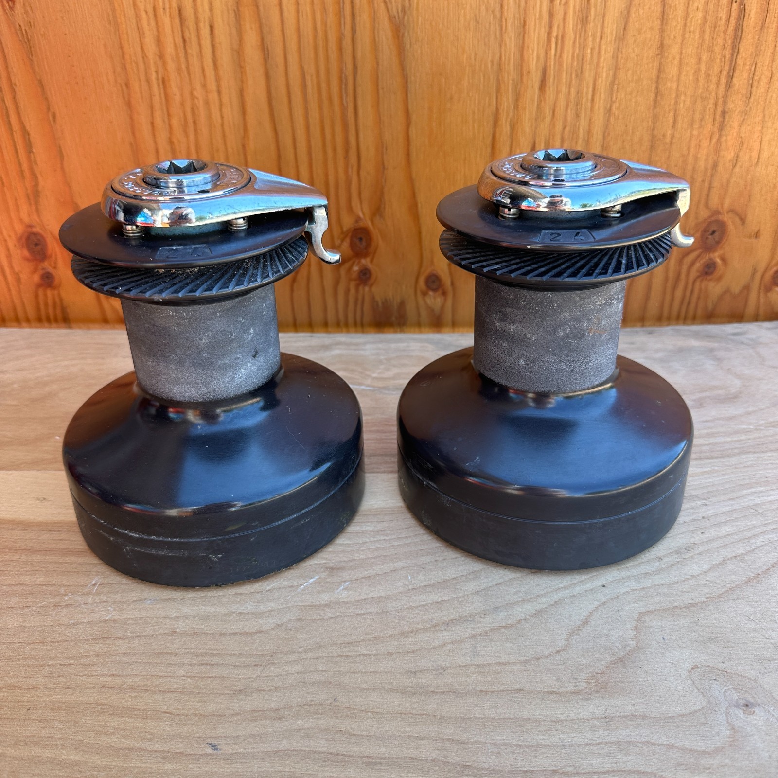 Pair of Barient #24 Self-Tailing Winches