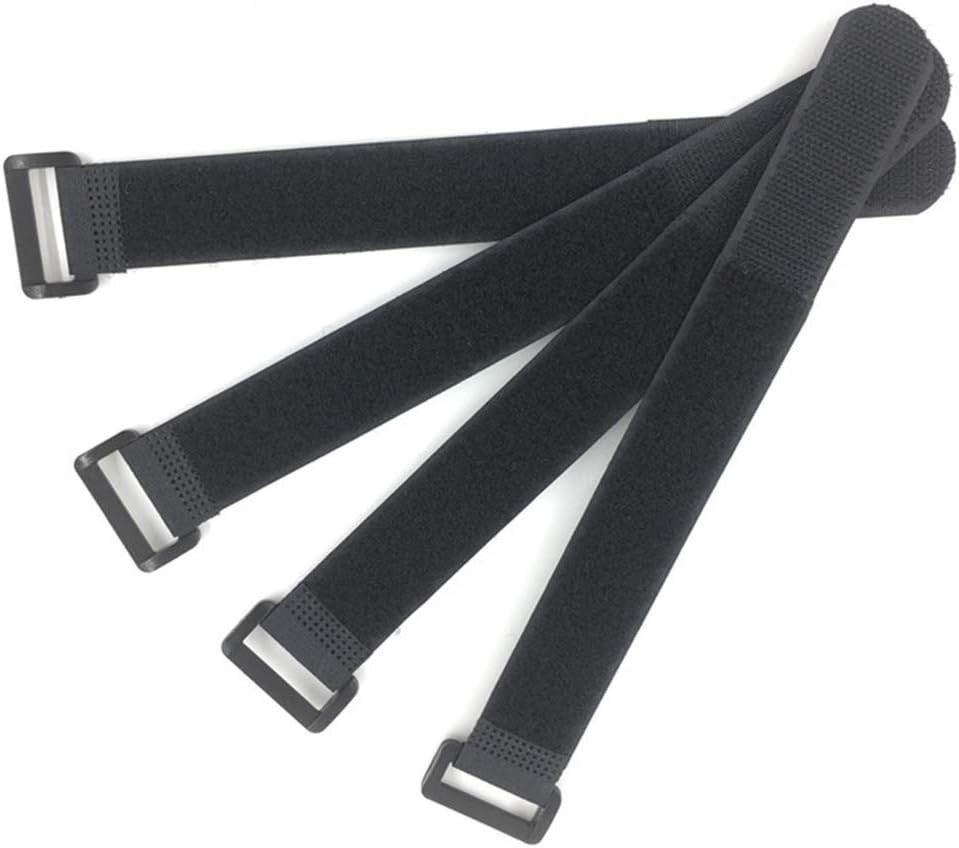 HUAPX Fastening Hook and Loop Cable Straps,10Pack Black 1" x 16",
