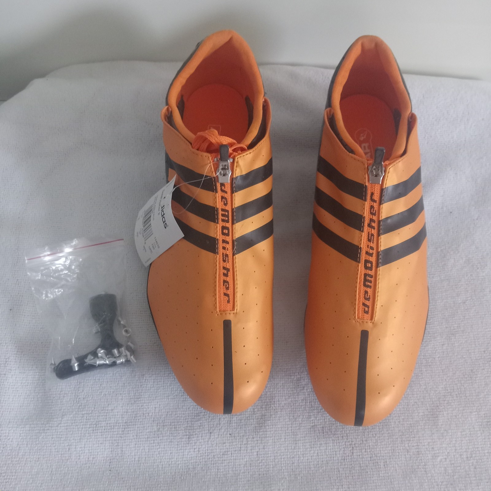 NWT ADIDAS 2007 ADISTAR DEMOLISHER SPRINT CLEAT MENS Sz 12 ORANGE RUNNING 114510