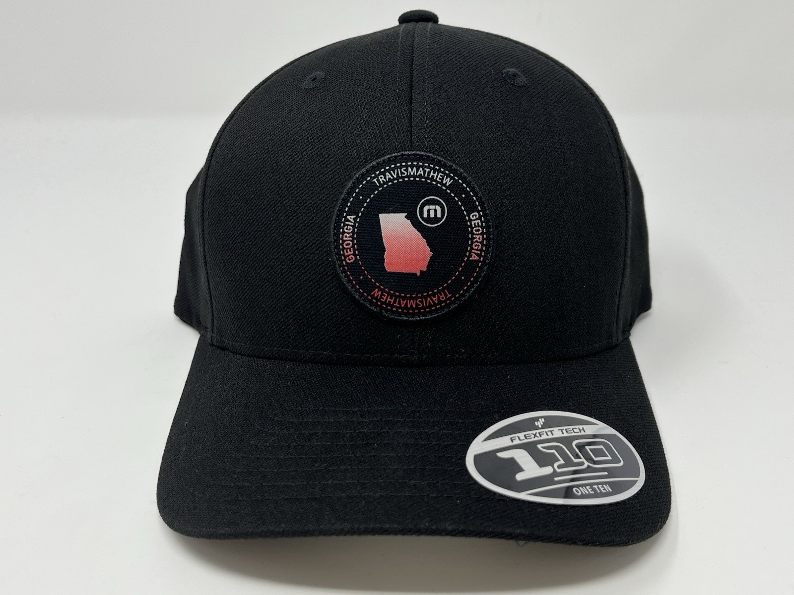 Travis Mathew Black Time to Collect Georgia Golf Adjustable Snapback Hat