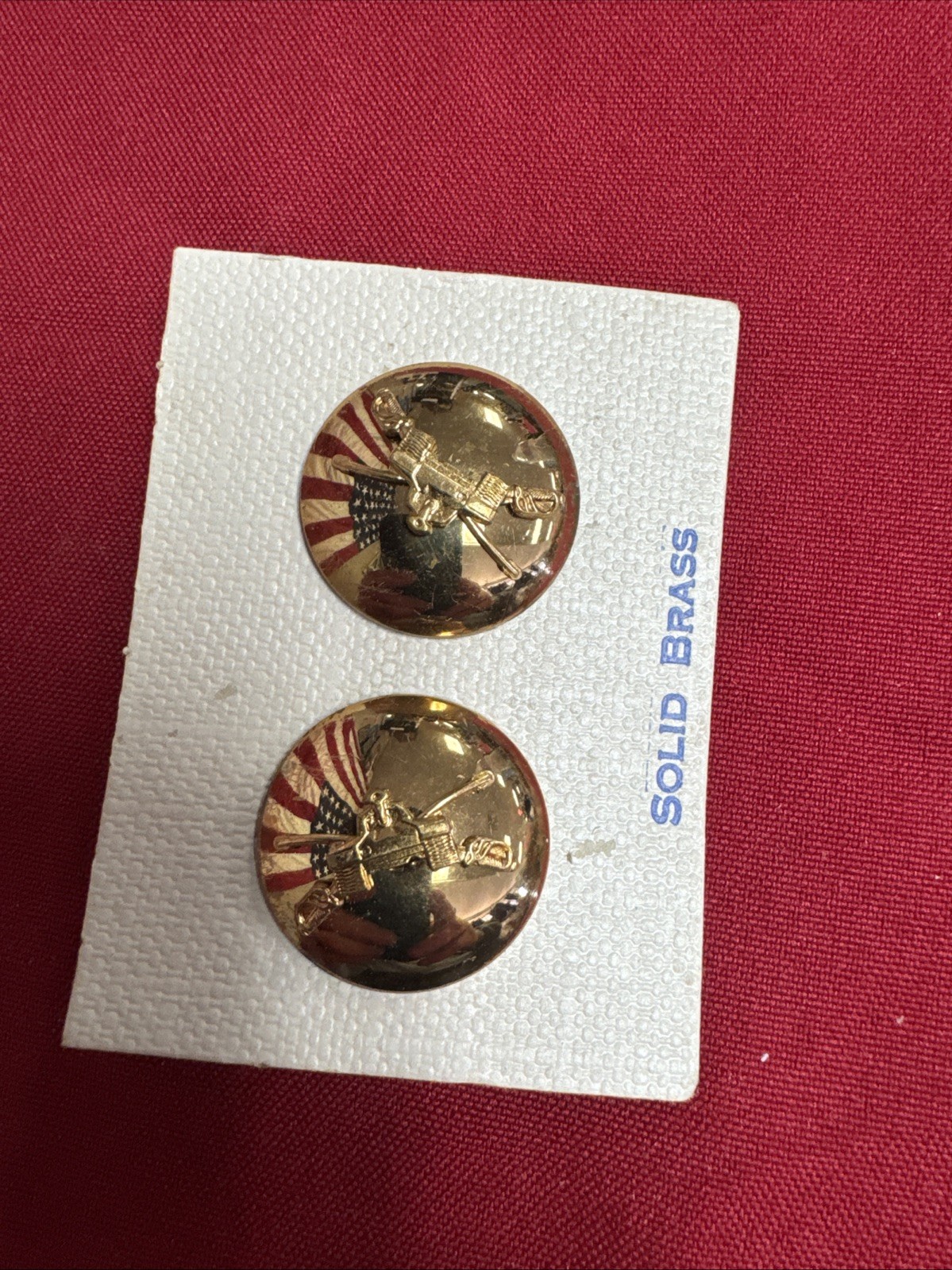 2 US Army Enlisted Armor Insignia Clutch Back Class A Uniform C586