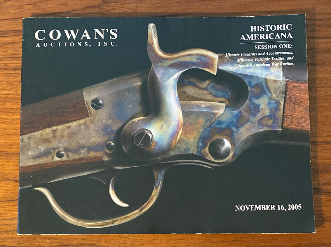 Cowan's Auctions: Historic Americana November 16, 2005