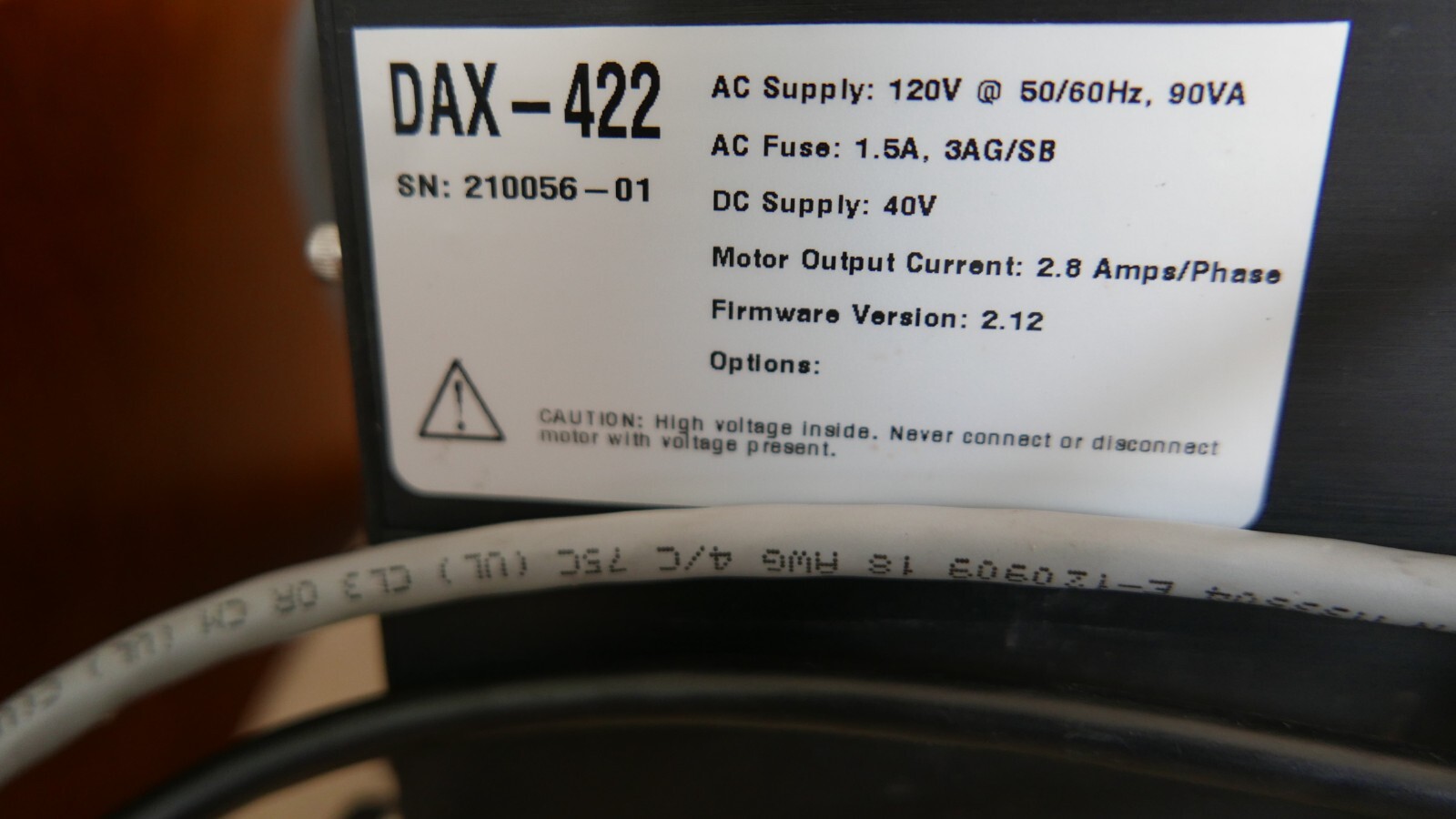 Kaidan Branded AMS Dax-422 Stepper Motor Drive Controller untested