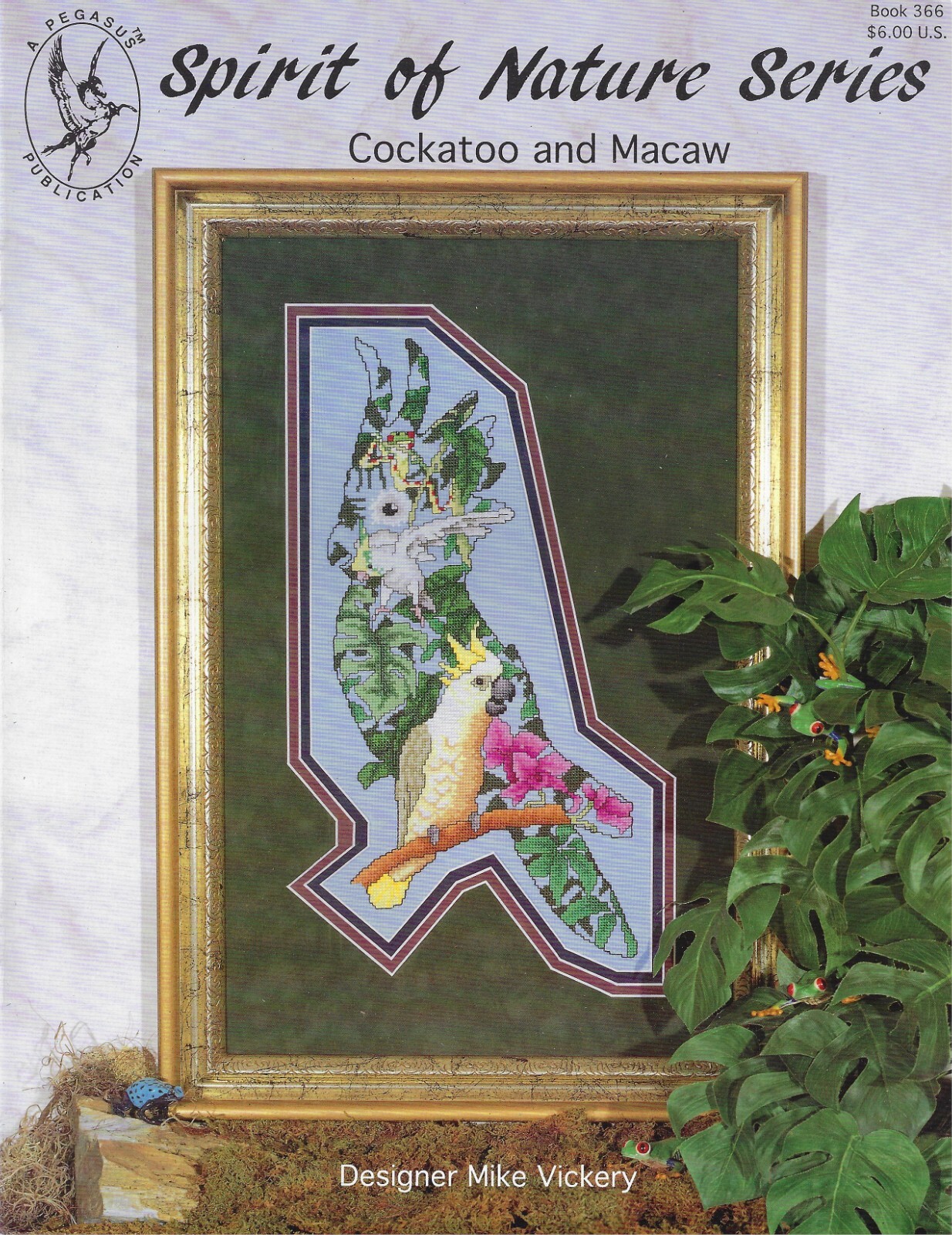 Cockatoo and Macaw cross stitch leaflet from the Spirit of Nature Series