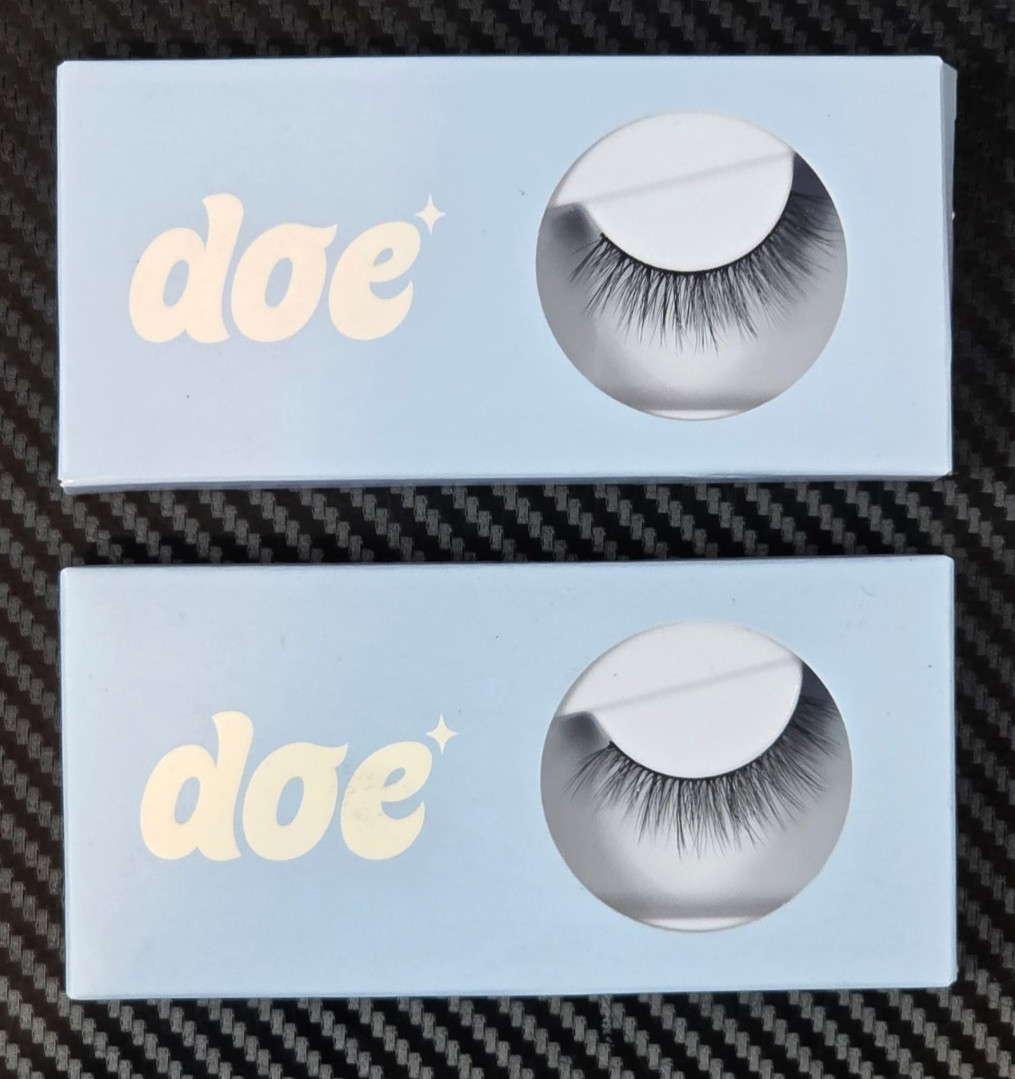 Doe Set of 2 Really Really Lowkey Reusable 15 Wears Lashes 1 Pair Each